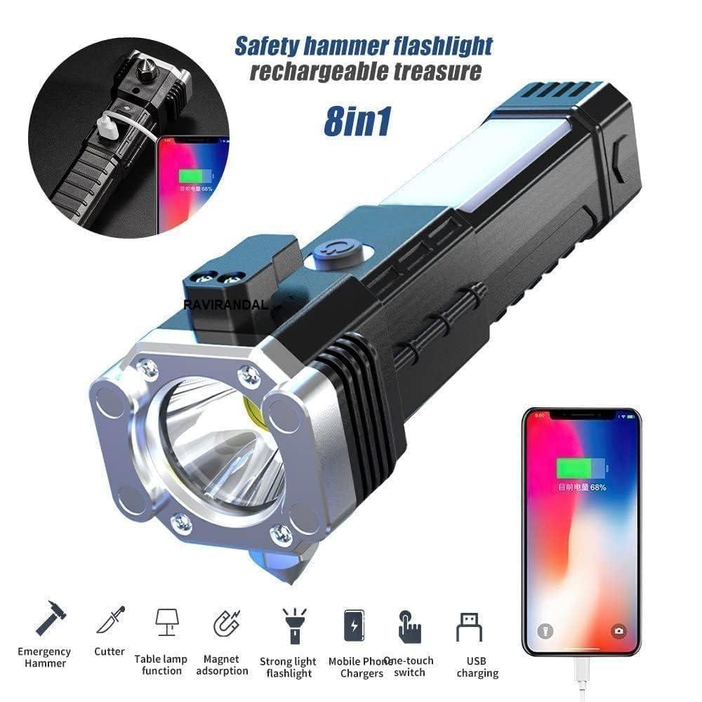 Multifunctional 8 in 1 Portable Ultra Bright Torch