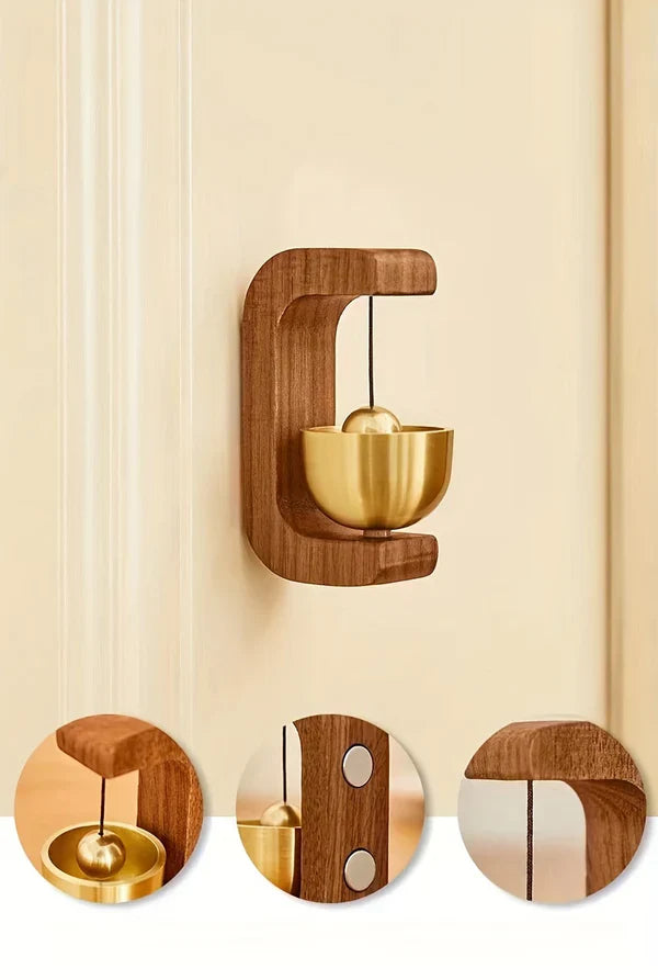 Vintage Japanese Style Wooden Wind Chimes Door Bell for Home & Cafe