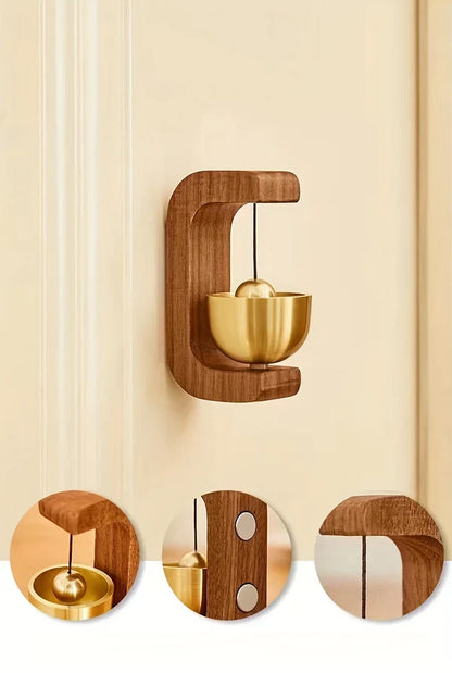 Vintage Japanese Style Wooden Wind Chimes Door Bell for Home & Cafe